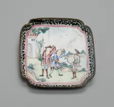 Tray, China, 1730/70. Creator: Jingdezhen Porcelain