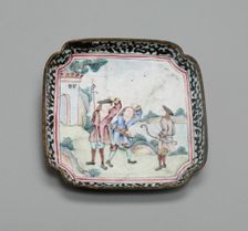 Tray, China, 1730/70. Creator: Jingdezhen Porcelain
