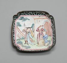 Tray, China, 1730/70. Creator: Jingdezhen Porcelain