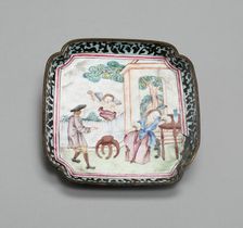 Tray, China, 1730/70. Creator: Jingdezhen Porcelain