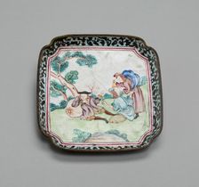 Tray, China, 1730/70. Creator: Jingdezhen Porcelain