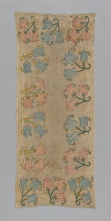 Tray Cloth or Cover, Turkey, 18th century. Creator: Unknown
