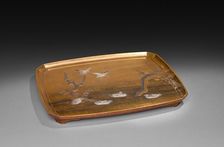 Tray for a Lacquered Box, 1800s. Creator: Unknown