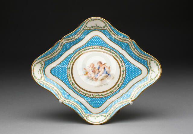 Tray (from a tea service), Sèvres, 1770. Creators: Sèvres Porcelain Manufactory, Jacques Fontaine.