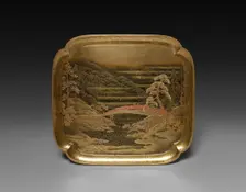 Tray, late 1800s. Creator: Unknown