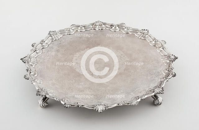 Tray, London, 1755/56. Creator: William Preston.