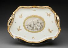 Tray (part of a Coffee Service), Vienna, c. 1770. Creator: Vienna State Porcelain Manufactory