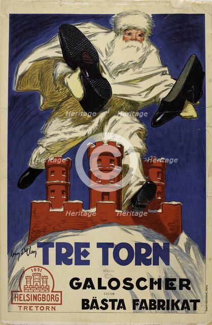 Tre Torn galoscher, 1920s. Creator: D'Ylen, Jean (1886-1938).