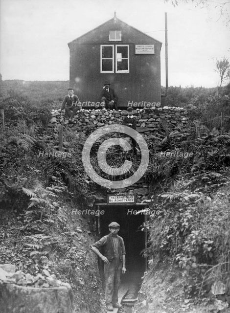 Trecarne Mine, Cornwall, c1900-1929(?).  Creator: Unknown.