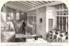 Tread-Wheel and Oakum-Shed at the City Prison, Holloway London, 1862. Creator: Unknown