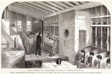 Tread-Wheel and Oakum-Shed at the City Prison, Holloway London, 1862. Creator: Unknown