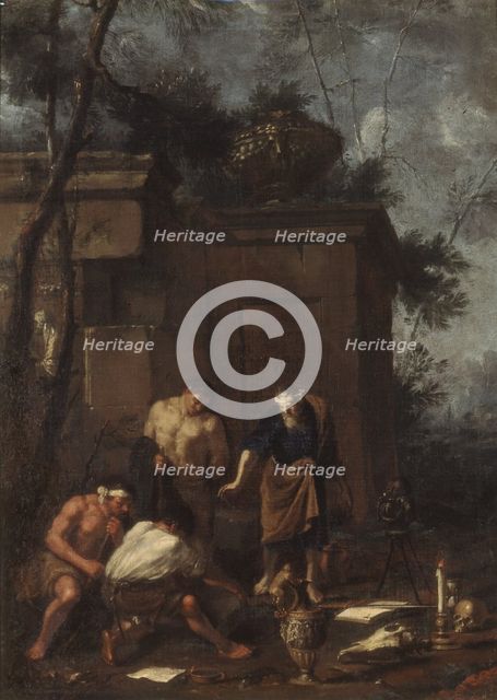 Treasure hunters, 1660s. Creator: Schoenfeld, Johann Heinrich (1609-1684).