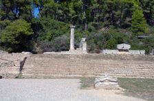 Treasuries in Olympia, Greece. Creator: Samuel Magal