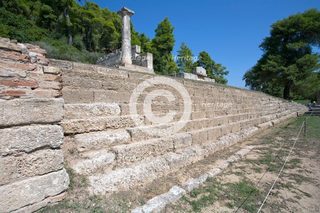 Treasuries in Olympia, Greece. Creator: Samuel Magal.