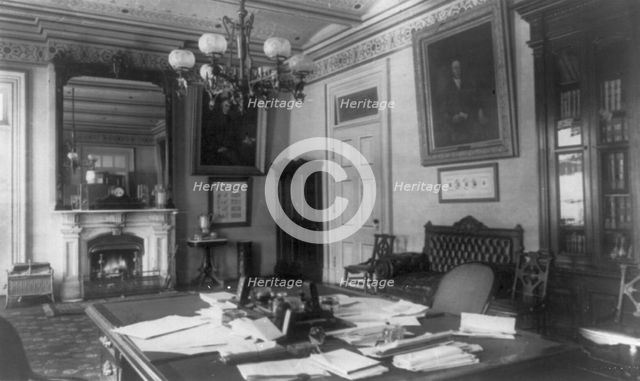 Treasury Department - Secretary of the Treasury Department's office, between 1890 and 1950. Creator: Frances Benjamin Johnston.