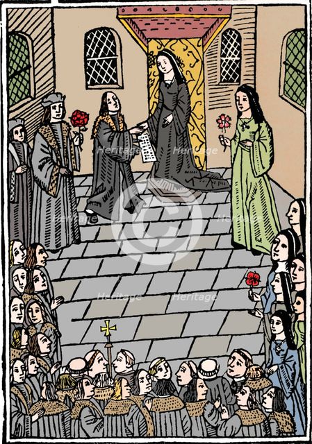 'Treaty of marriage between Charles V and Princess Mary Tudor', c1508. Artist: Richard Pynson.