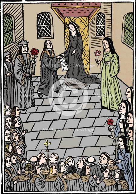 'Treaty of marriage between Charles V and Princess Mary Tudor', c1508. Artist: Richard Pynson.