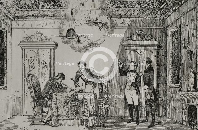 "Treaty of Fontainebleau" (October 27, 1807), 1851.  Creator: Unknown.