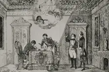 "Treaty of Fontainebleau" (October 27, 1807), 1851. Creator: Unknown