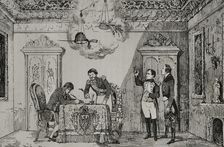 "Treaty of Fontainebleau" (October 27, 1807), 1851. Creator: Unknown