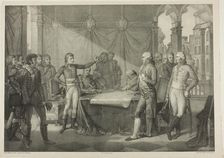 Treaty of Léoben, c. 1822. Creator: Nicolas-Henri Jacob