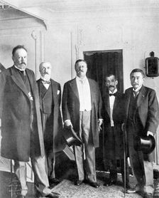 Treaty of Portsmouth peacemakers on board the Mayflower, 1905