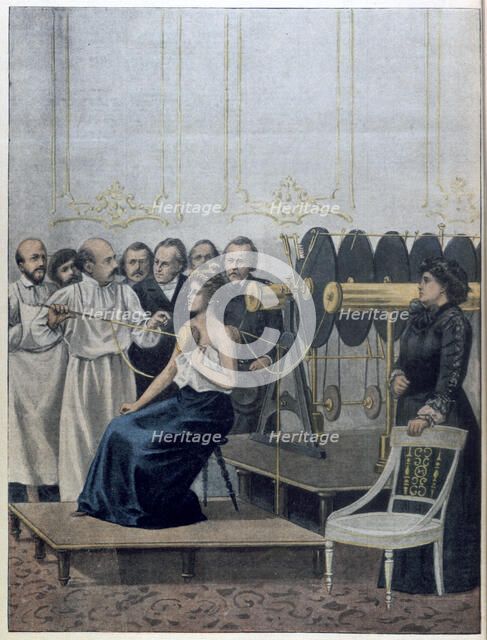 Treatment of Tuberculosis using electricity, 1901. Artist: Anon