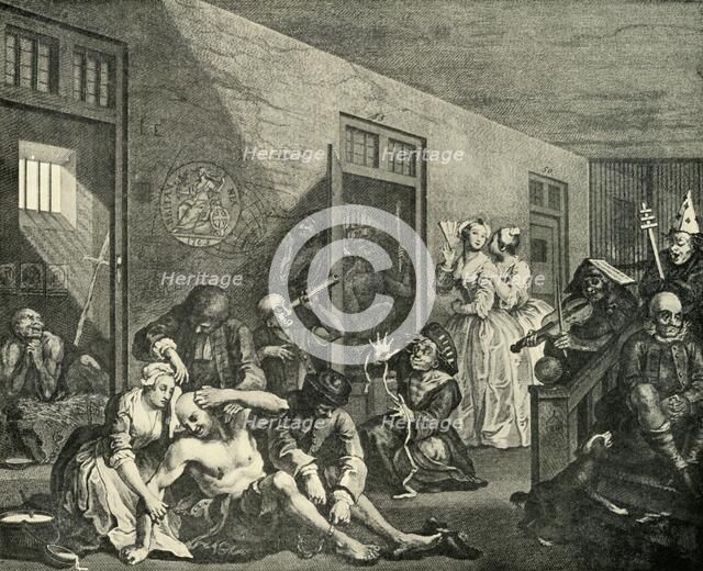 'Treatment of the Insane', 1733, (1925). Creator: William Hogarth.
