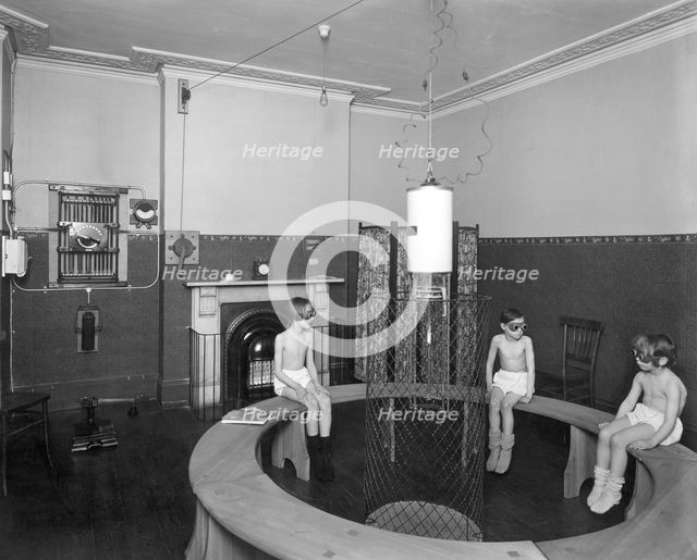 Treatment room, Belgrave Hospital for Children, London, 1928. Artist: Bedford Lemere and Company