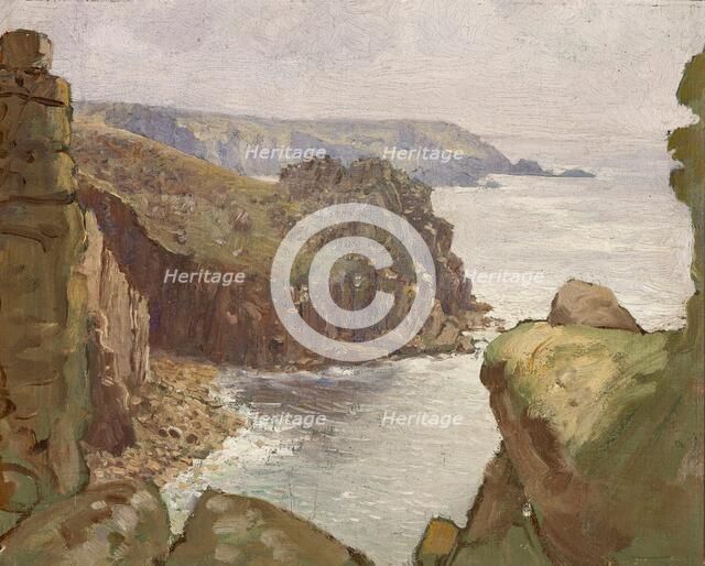Trebarwith-Strand, Cornwall, 1905. Creator: Anna Richards Brewster.