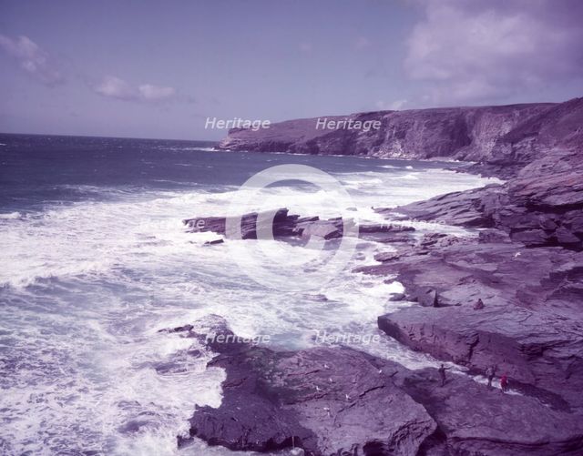 Trebarwith Strand, Cornwall, c1955. Creator: Arthur Charles Kirby Ware.