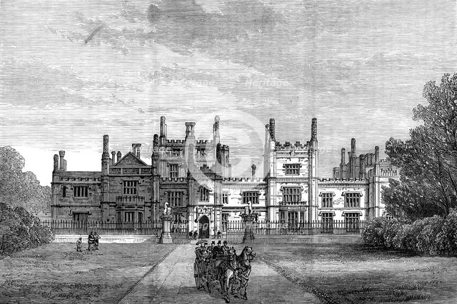 Tregothnan Castle, North Front, 1880. Creator: Unknown.