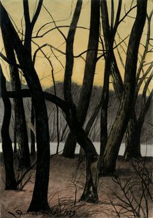 Tree trunks, 1929. Creator: Spilliaert, Léon (1881-1946)