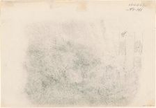 Tree Trunks [verso], 1868-1869. Creator: John Singer Sargent