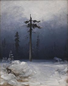 Tree in a Wintry Forest, 1850-1859. Creator: Peder Balke