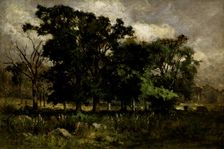 Tree Landscape, 1877. Creator: Edward Mitchell Bannister