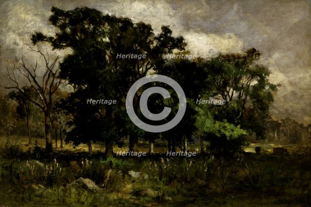 Tree Landscape, 1877. Creator: Edward Mitchell Bannister.