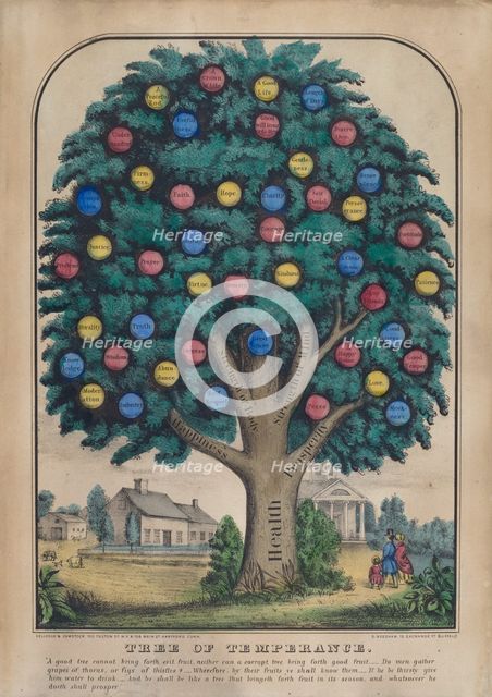 Tree of Temperance, 1848. Creator: Unknown.