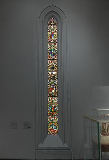 Tree of Jesse Window: The Reclining Jesse, King David, and Scenes from the Life of Jesus, 1280-1300. Creator: Unknown