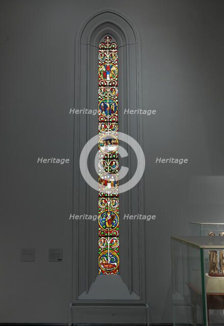 Tree of Jesse Window: The Reclining Jesse, King David, and Scenes from the Life of Jesus, 1280-1300. Creator: Unknown.