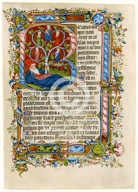 Tree of Jesse, early 15th century.Artist: Master of the Beaufort Saints
