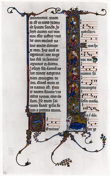 Tree of Jesse in initial letter I late 13th century