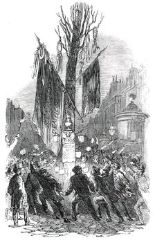 Tree of Liberty, on the Boulevard St. Martin, at Paris, 1850. Creator: Unknown