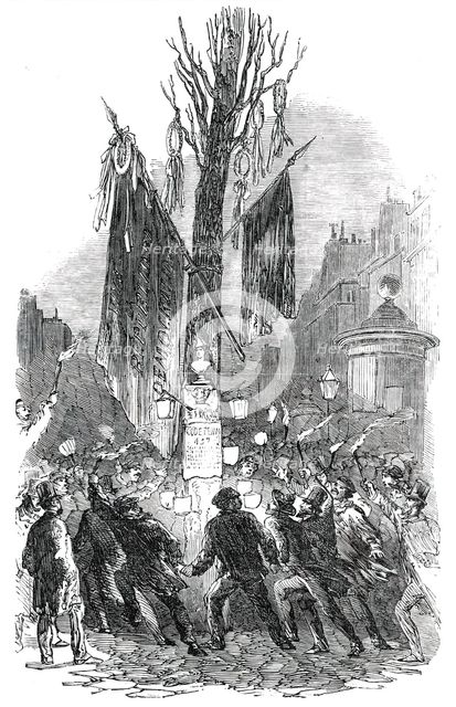 Tree of Liberty, on the Boulevard St. Martin, at Paris, 1850. Creator: Unknown.
