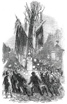 Tree of Liberty, on the Boulevard St. Martin, at Paris, 1850. Creator: Unknown