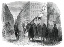 Tree of Liberty, cut down in Paris, 1850. Creator: Unknown