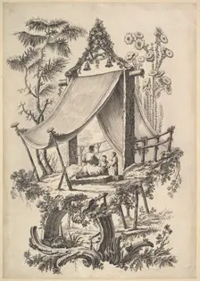 Treehouse, 1773. Creator: Jean Jacques Avril