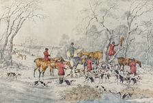 Treeing The Fox c1800, (1922). Artist: Henry Thomas Alken