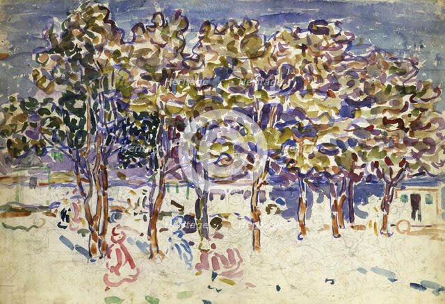 Trees, 1918. Creator: Maurice Brazil Prendergast.
