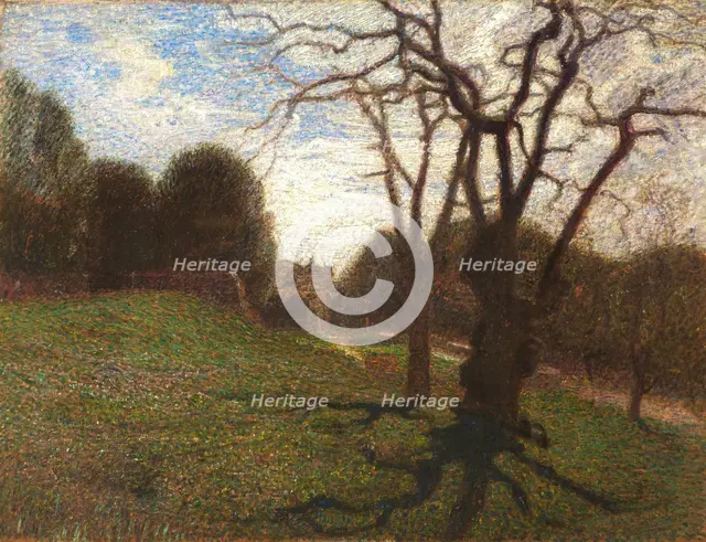 Trees and clouds at Villa Borghese, 1906.